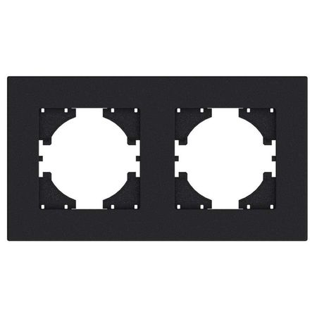 рамка 2 поста GUSI City горизонтальная графит