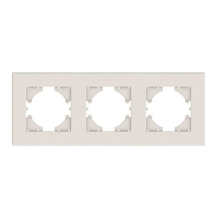 рамка 3 поста GUSI City горизонтальная бежевый