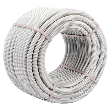 труба гофрированная ПВХ ЭРА D20мм с зондом легкая 50м серая бумага гофрированная св серая 50 250 werola