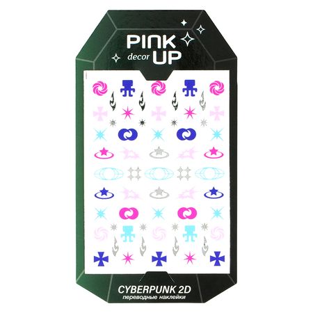 Наклейки для ногтей PINK UP DECOR CYBERPUNK COLLECTION 2D переводные тон 217