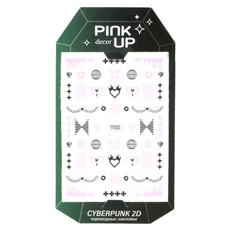 Наклейки для ногтей PINK UP DECOR CYBERPUNK COLLECTION 2D переводные тон 211