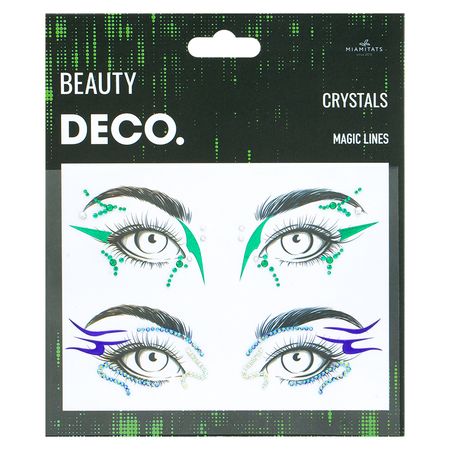 Кристаллы для лица и тела DECO. CYBERPUNK by Miami tattoos Magic lines пакет а5 23 18 10 golden lines нейтр бум мат ламинат