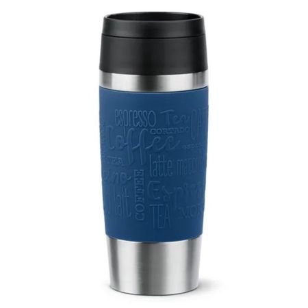 термокружка TEFAL EMSA Travel Mug Classic 360мл нерж.сталь, пластик синяя