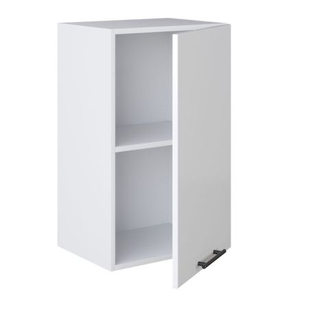 кухонный шкаф навесной Белый лед 720х450х312мм 1 дверь МДФ/ЛДСП