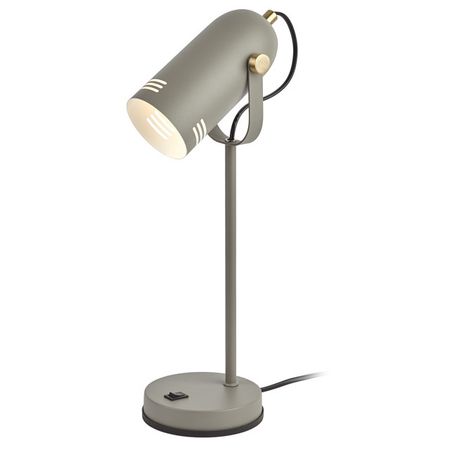 лампа настольная ЭРА E27 40Вт серая