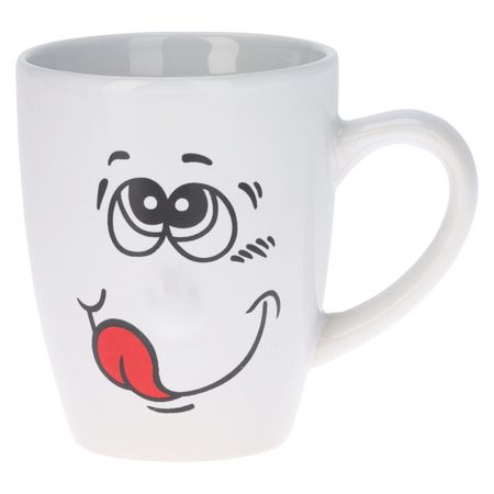 кружка KOOPMAN Smile 300мл керамика белая в ассортименте