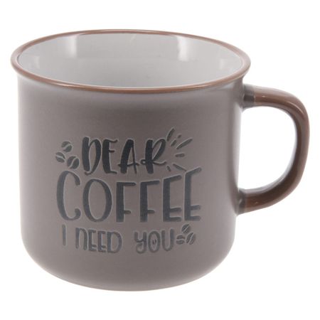 кружка KOOPMAN 285мл керамика бежевая в ассортименте кружка аксолотль с bubble tea керамика 330мл к2024 98