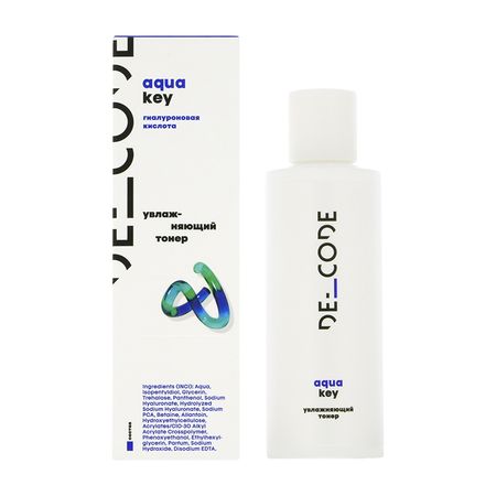 Тонер для лица DE_CODE AQUA KEY увлажняющий с гиалуроновой кислотой для всех типов кожи 150 мл тони дитерлицци герой удивлы