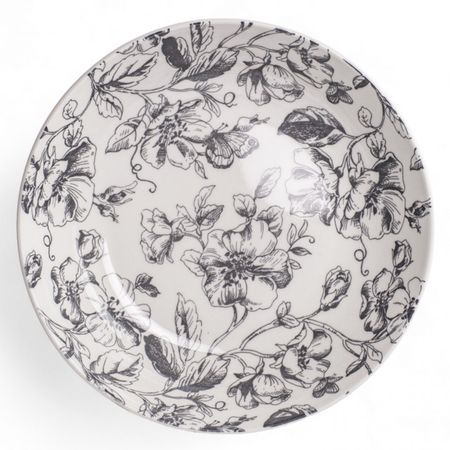 тарелка CRYSTAR Botanica 20,5см глубокая фарфор серый