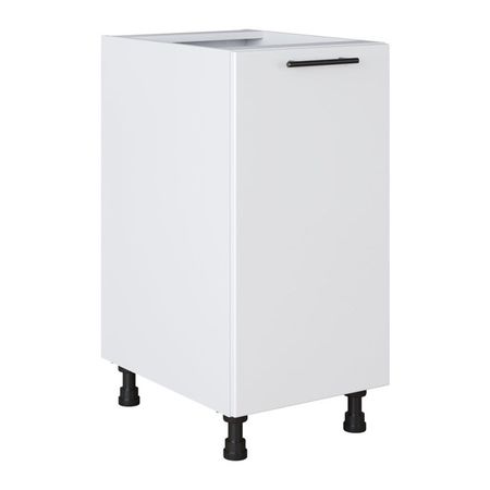 кухонный шкаф напольный Белый лед 820х400х504мм 1 дверь МДФ/ЛДСП