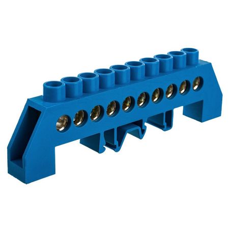 шина нулевая NAVIGATOR в изоляционной оболочке 10 отверстий 1шт латунь