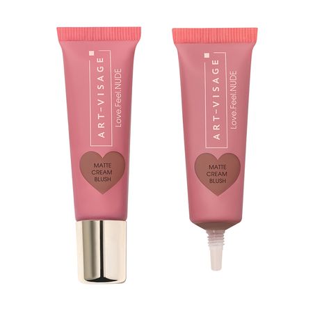 Румяна для лица ART-VISAGE LOVE.FEEL.NUDE матовые кремовые тон 434 Розовое какао