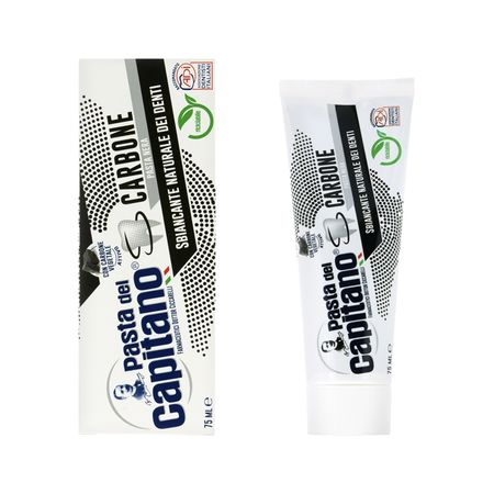 Паста зубная PASTA DEL CAPITANO Отбеливающая с древесным углем 75 мл