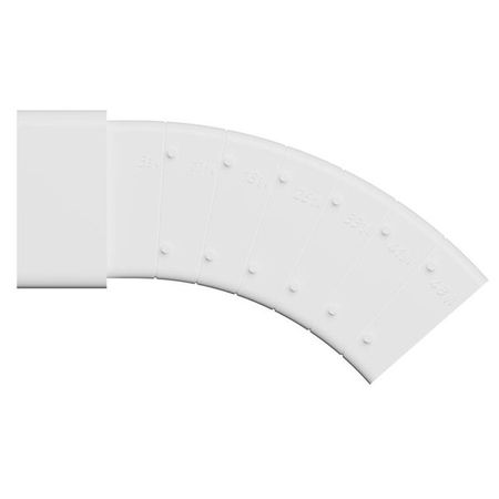 колено разноугловое вертикальное ЭРА 60х120мм 49гр пластик белый