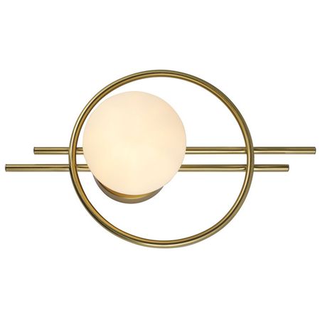 бра SCHAFFNER Faja E14 15Вт стекло металл медь