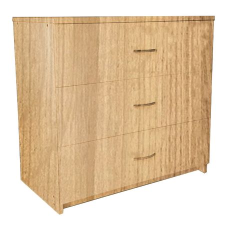 комод 3 ящика 760х800х420мм цвет Крафт золотой ЛДСП