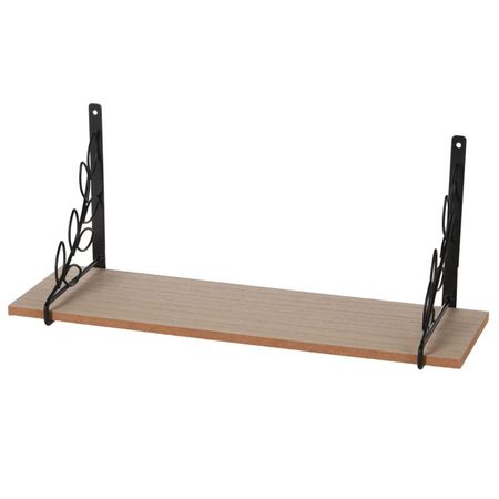 полка настенная KOOPMAN 380х27х160мм натуральный МДФ/металл