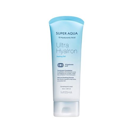 Гель-скатка для лица MISSHA SUPER AQUA ULTRA HYALRON отшелушивающий с гиалуроновой кислотой 100 мл