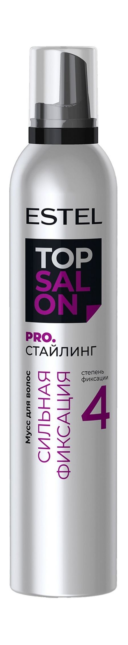 Estel Top Salon Pro.Стайлинг Мусс для волос Сильная фиксация 4