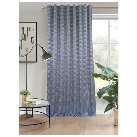 штора портьерная на шт.ленте AMAZONTEXTILE HOME жаккард 200х280см синяя, арт.S167082.v26308-1