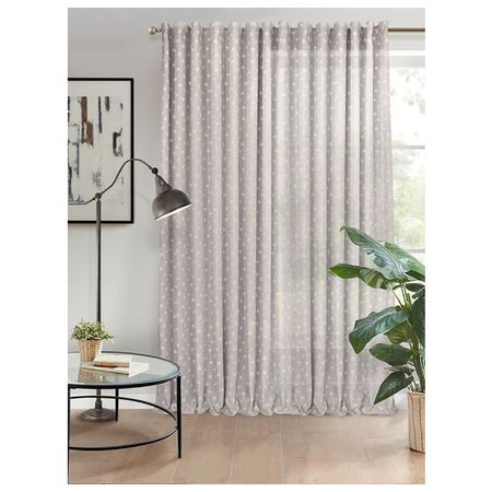 штора тюлевая на шт.ленте AMAZONTEXTILE HOME батист 300х280см серая, арт.S 1881 v26