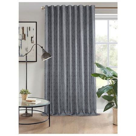 штора портьерная на шт.ленте AMAZONTEXTILE HOME жаккард 200х280см серая, арт.S FJ670127 v4301