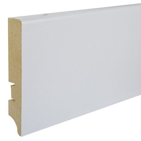 плинтус МДФ BESTENHAUS 100A 2200х100х12мм белый под покраску