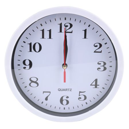 часы настенные Zarys 195х195х40мм пластик белые