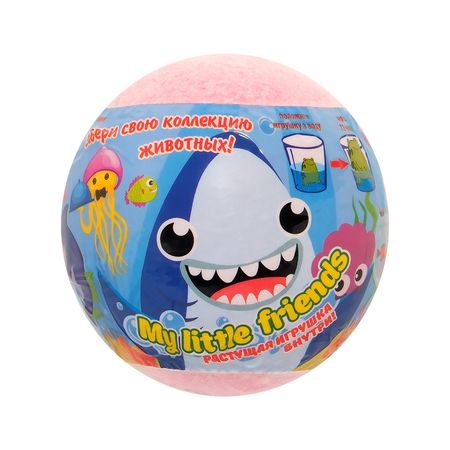 Шипучее средство для ванн LABORATORY KATRIN MY LITTLE FRIENDS с растущей игрушкой 130 г