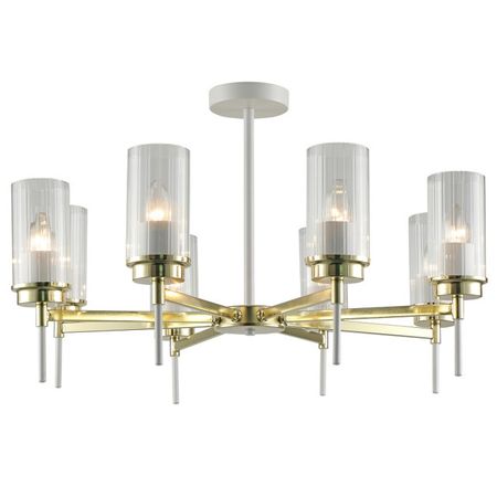 люстра потолочная ESCADA Legion 8х40Вт Е14 золото