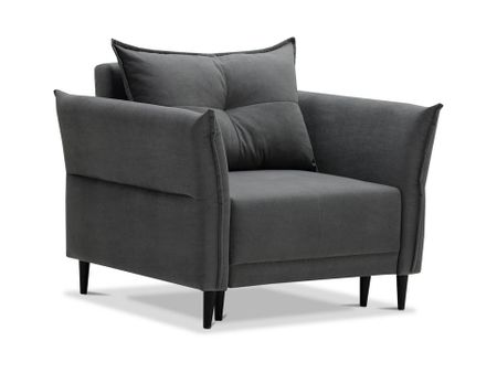 Кресло Орматек Кресло-кровать Монти Middle (Ткань: Велюр Ультра графит серый) 70x190