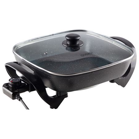 электросковорода ENERGY EN-906M 1350Вт 30см 5 режимов алюминий черный