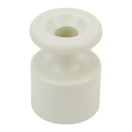 изолятор BIRONI для открытой электропроводки пластик слоновая кость 10шт