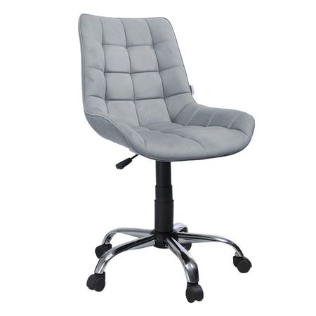 кресло офисное Феликс G 600x615x975мм ткань серый/хром