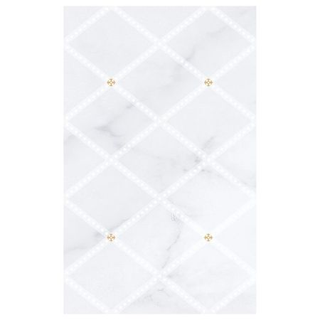 декор настенный 25х40 Милана 02 светло-серый