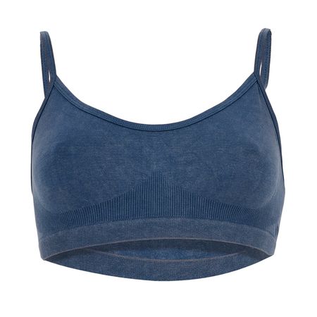 Топ женский TRENDY LOOK WASHED JEANS на тонких бретелях синий S дневник для средних и старших классов goodmark jeans collection