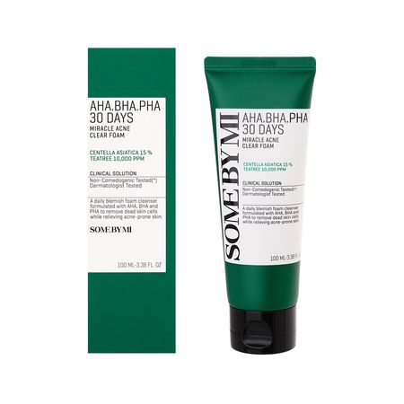 Пенка для умывания SOME BY MI с AHA, BHA, PHA-кислотами, экстрактами центеллы азиатской и чайного дерева 100 мл мел роббинс теория пусть они отпусти других выбери себя