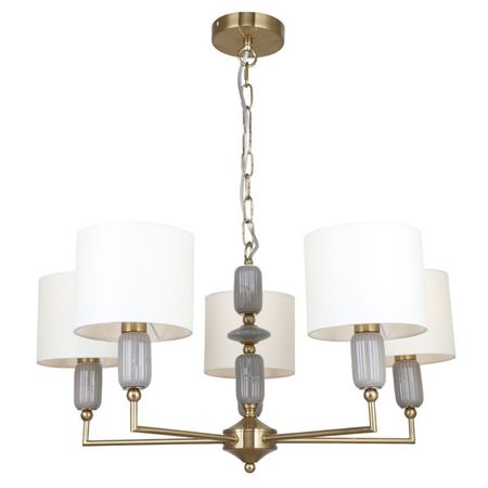 люстра подвесная ESCADA Symphony 5х40Вт Е14 белый