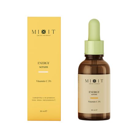 Сыворотка для лица MIXIT SKIN CHEMISTRY с витамином С тонизирующая 30 мл
