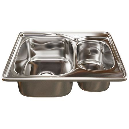 мойка врезная Mixline прямоугольная 500х700х180мм нержавеющая сталь