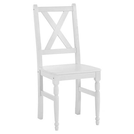 стул Ноа 420?480?920мм массив сосны белый воск