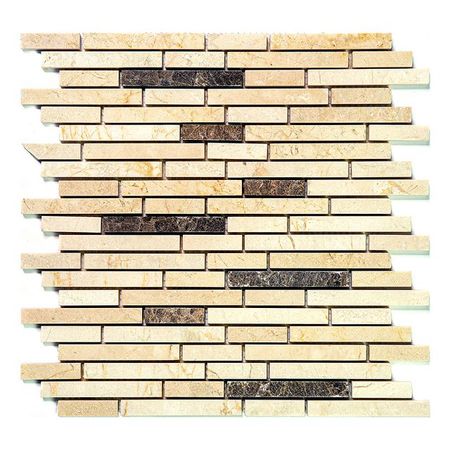 мозаика Natural KB-P30 30,5х30,5х1 см бежево-коричневая