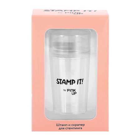 Штамп и скрапер для стемпинга PINK UP STAMP IT!