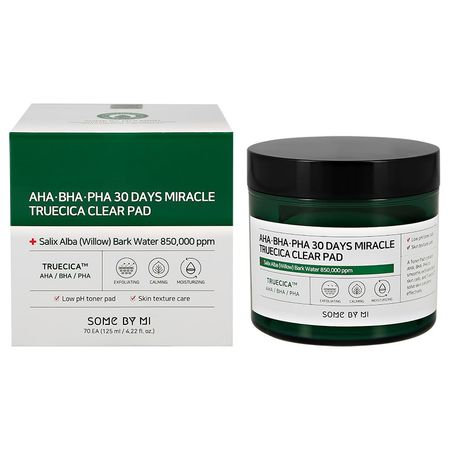 Диски для лица SOME BY MI с AHA, BHA, PHA-кислотами, экстрактами центеллы азиатской и чайного дерева 70 шт.