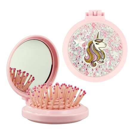 Расческа для волос с зеркалом MISS PINKY FAVS розовая l o l surprise наклей и раскрась розовая с наклейками