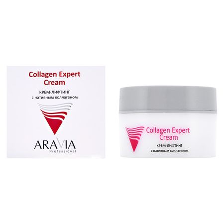 Крем-лифтинг для лица ARAVIA PROFESSIONAL Collagen Expert с нативным коллагеном антивозрастной 50 мл