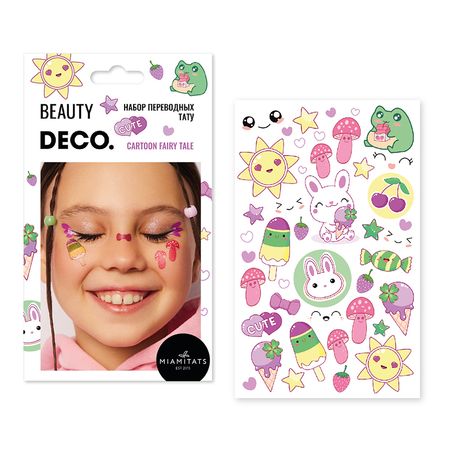 Набор переводных татуировок для тела DECO. by Miami tattoos Cartoon Fairy tale хиро масима хвост феи том 11 fairy tail сказка о хвосте феи манга