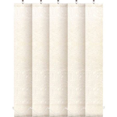 комплект ламелей УЮТ Фрост 5шт для вертикальных жалюзи 180см светло-бежевый, арт.61.61ТО.3581