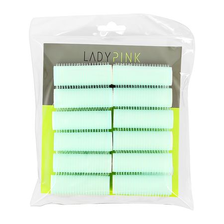 Бигуди-липучки LADY PINK BASIC PROFESSIONAL мятные 12 шт липучки а и формы