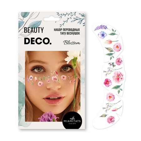 Набор переводных тату-веснушек DECO. FLORAL by Miami tattoos Blossom тату веснушек куроми